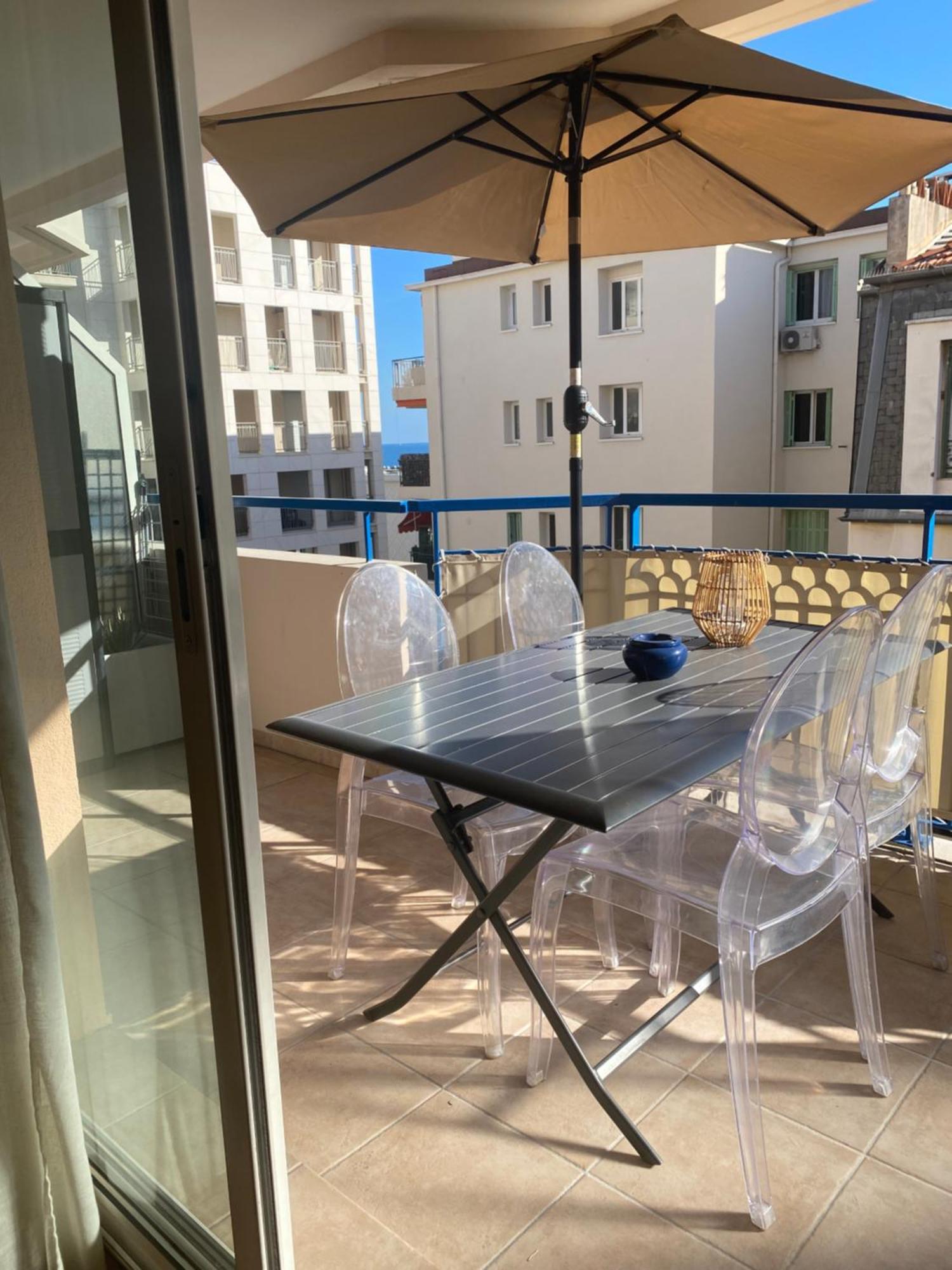 Ferienwohnung Les Rivages 2P Terrasse Parking Menton Exterior foto